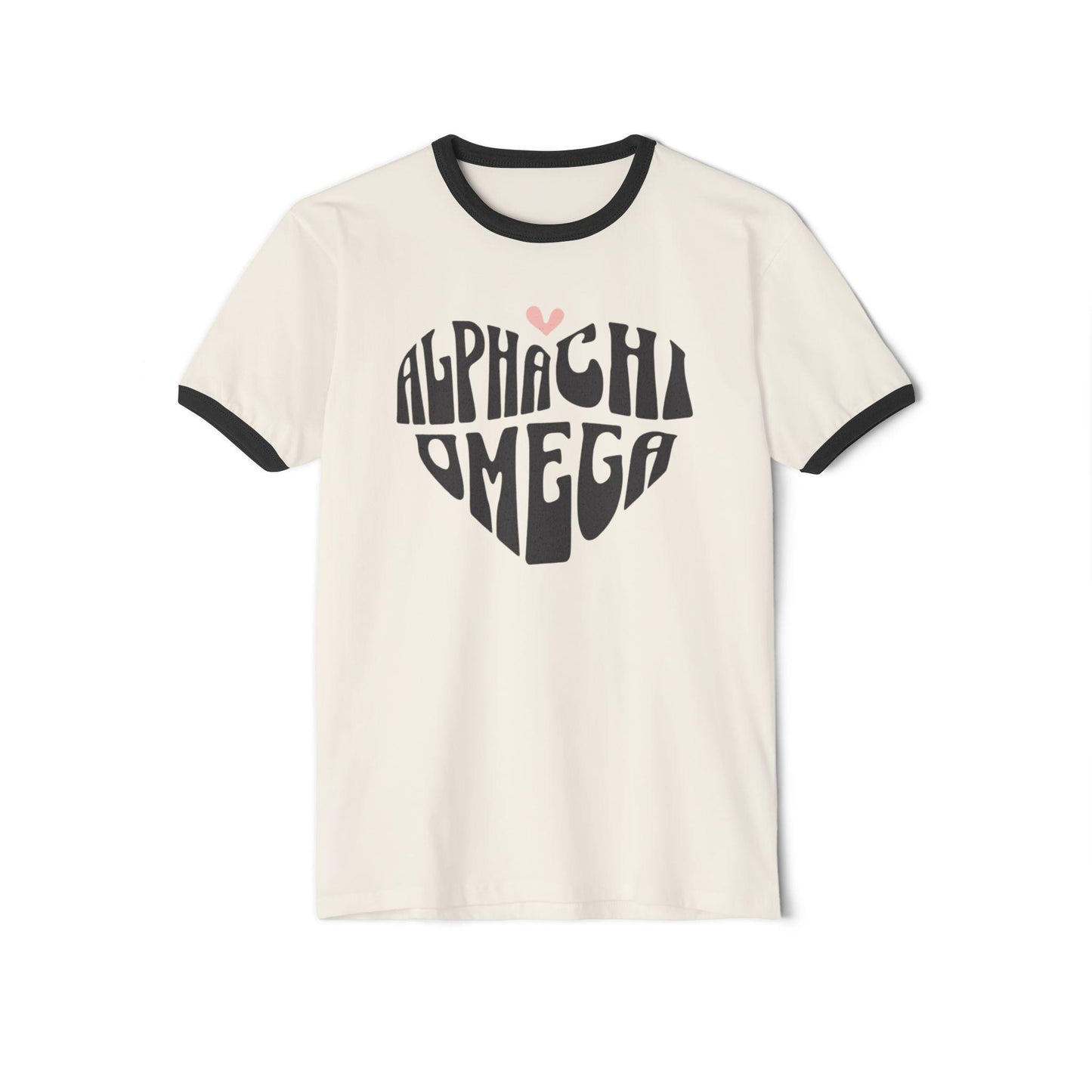 Alpha Chi Omega Heart Ringer Tee - Ivy Society