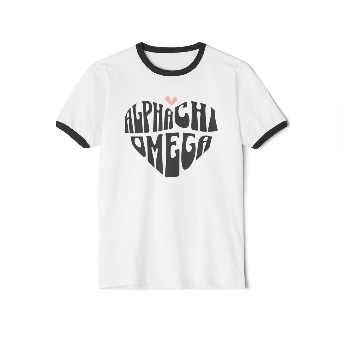 Alpha Chi Omega Heart Ringer Tee - Ivy Society