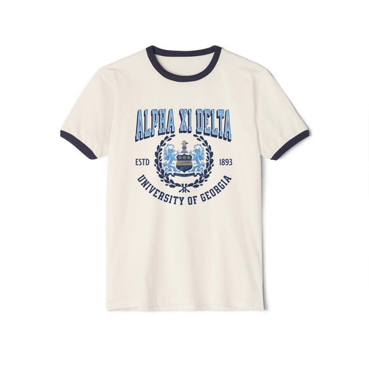 Alpha Xi Delta Collegiate Ringer Tee - Ivy Society