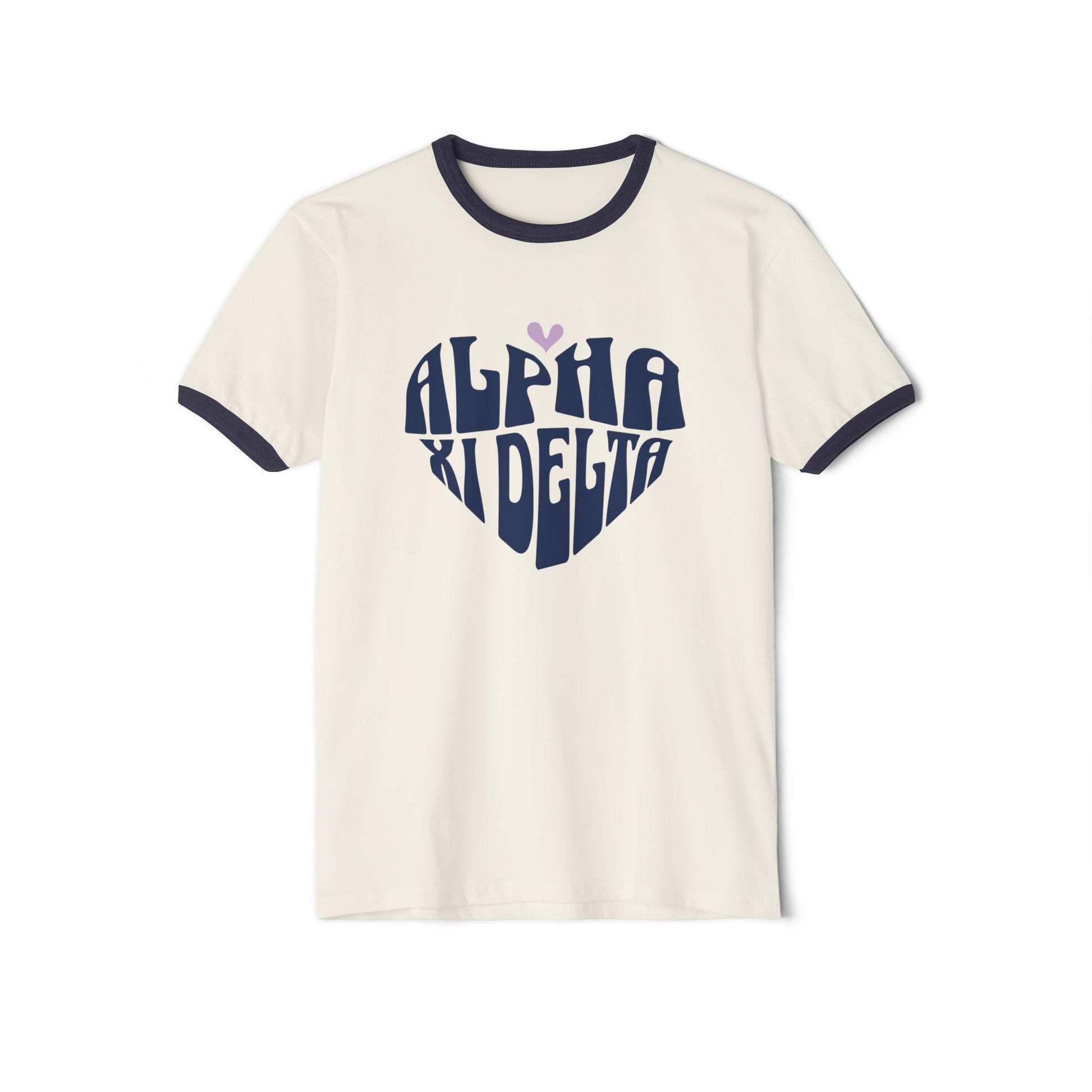 Alpha Xi Delta Heart Ringer Tee - Ivy Society