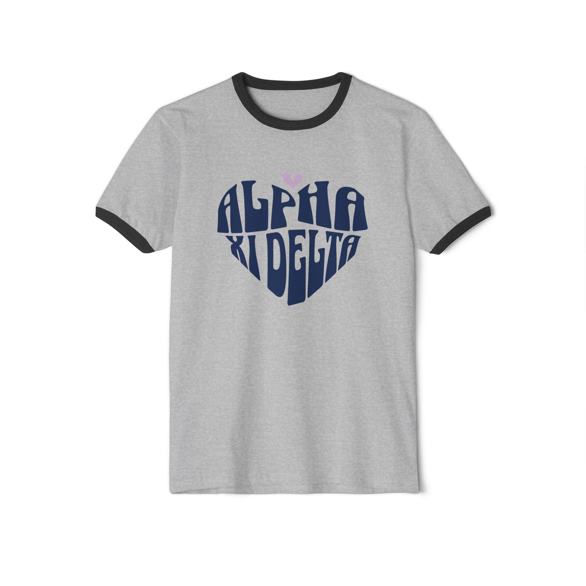Alpha Xi Delta Heart Ringer Tee - Ivy Society