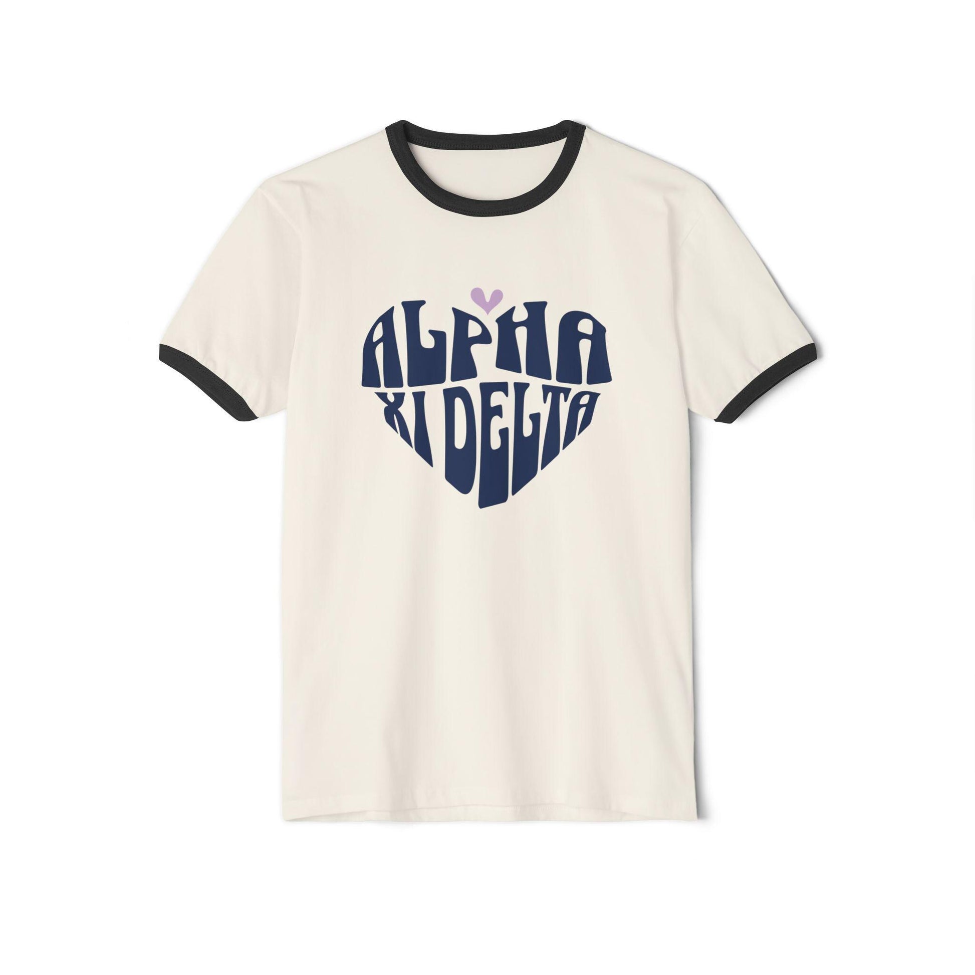 Alpha Xi Delta Heart Ringer Tee - Ivy Society