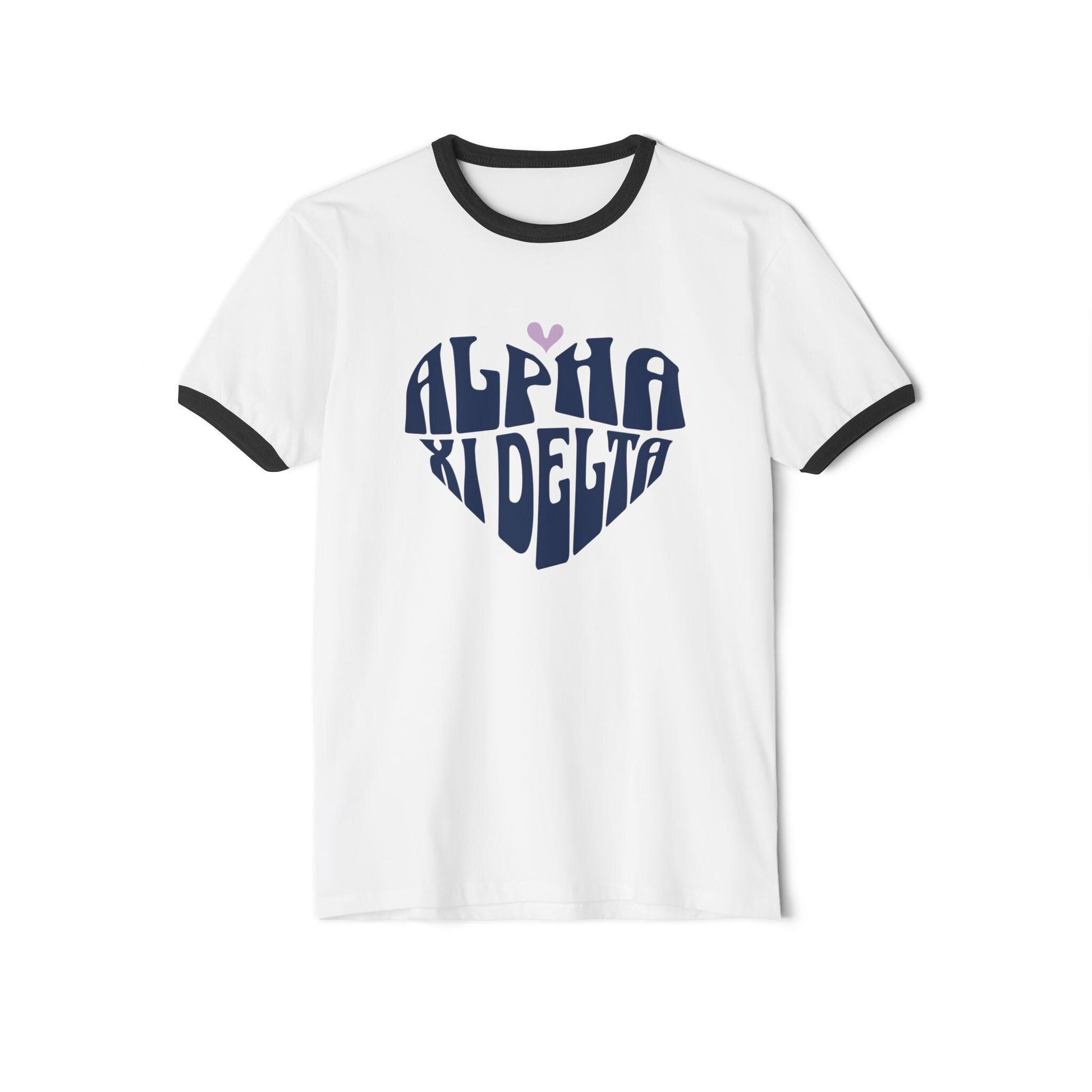 Alpha Xi Delta Heart Ringer Tee - Ivy Society