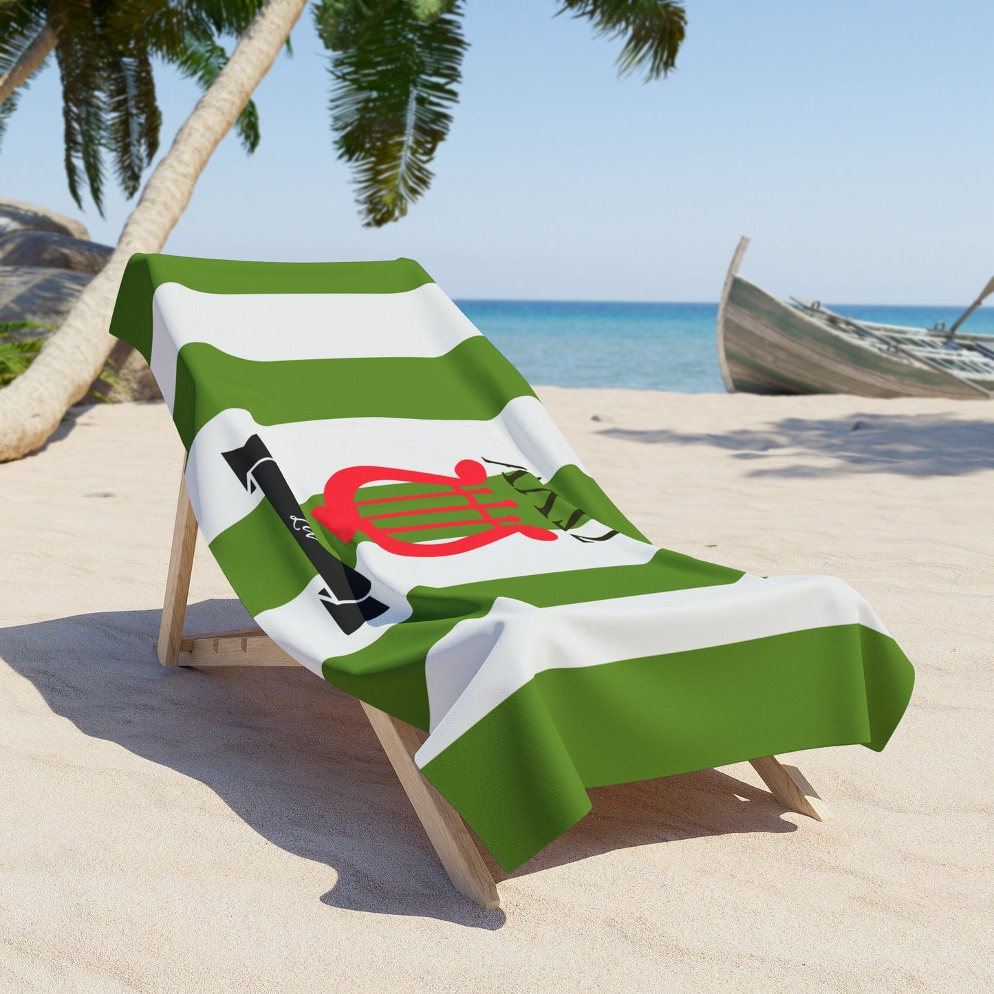 Alpha Chi Omega Personalized Beach Towel - Ivy Society