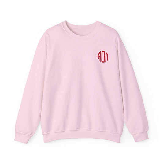 Alpha Omicron Pi Monogram Sweatshirt - Ivy Society