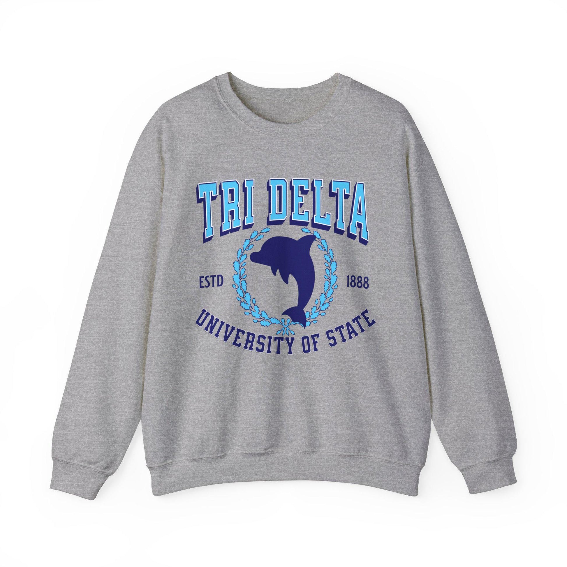 Tri Delta Collegiate Sweatshirt Personalized School - Ivy Society