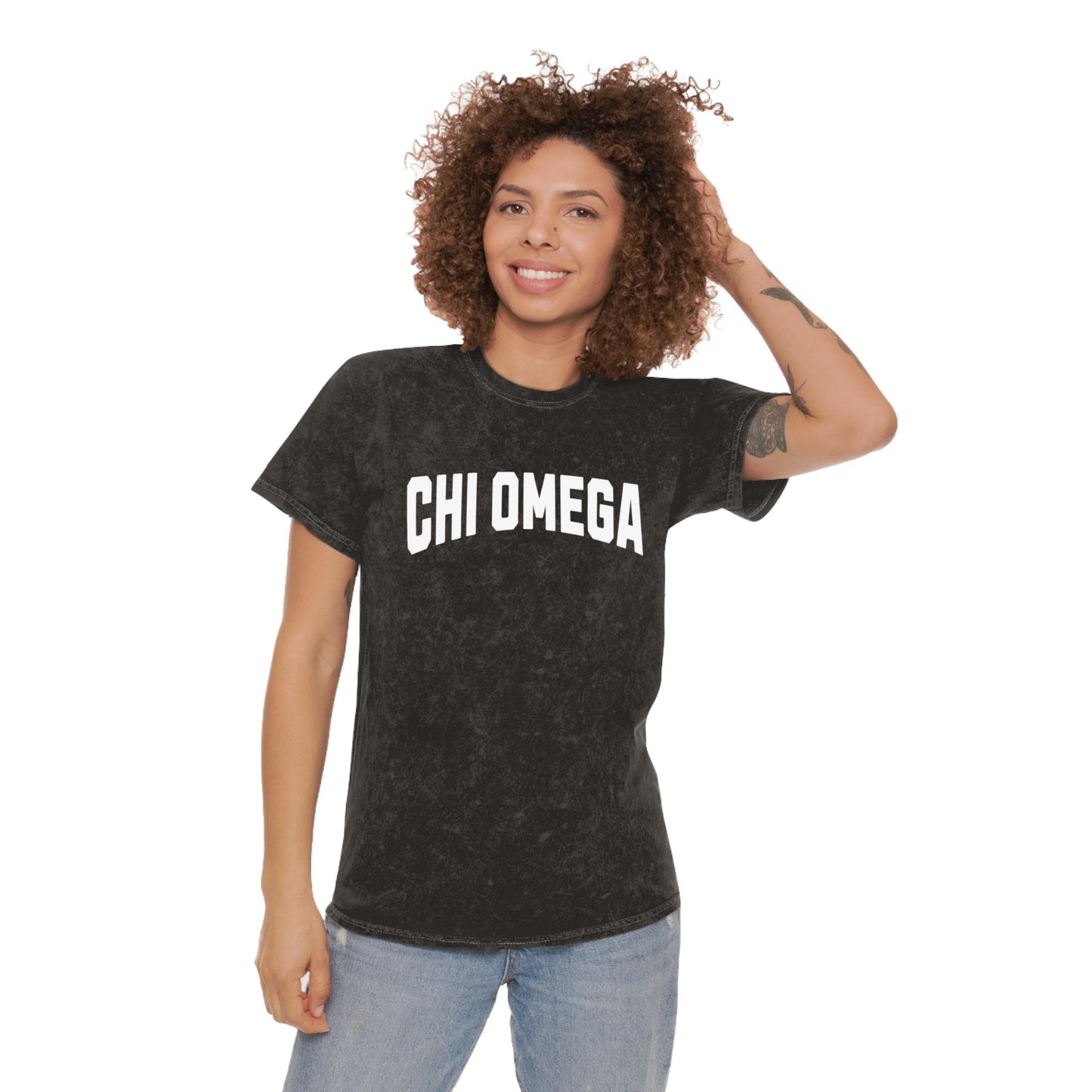 Chi Omega Mineral Wash T-Shirt - Ivy Society