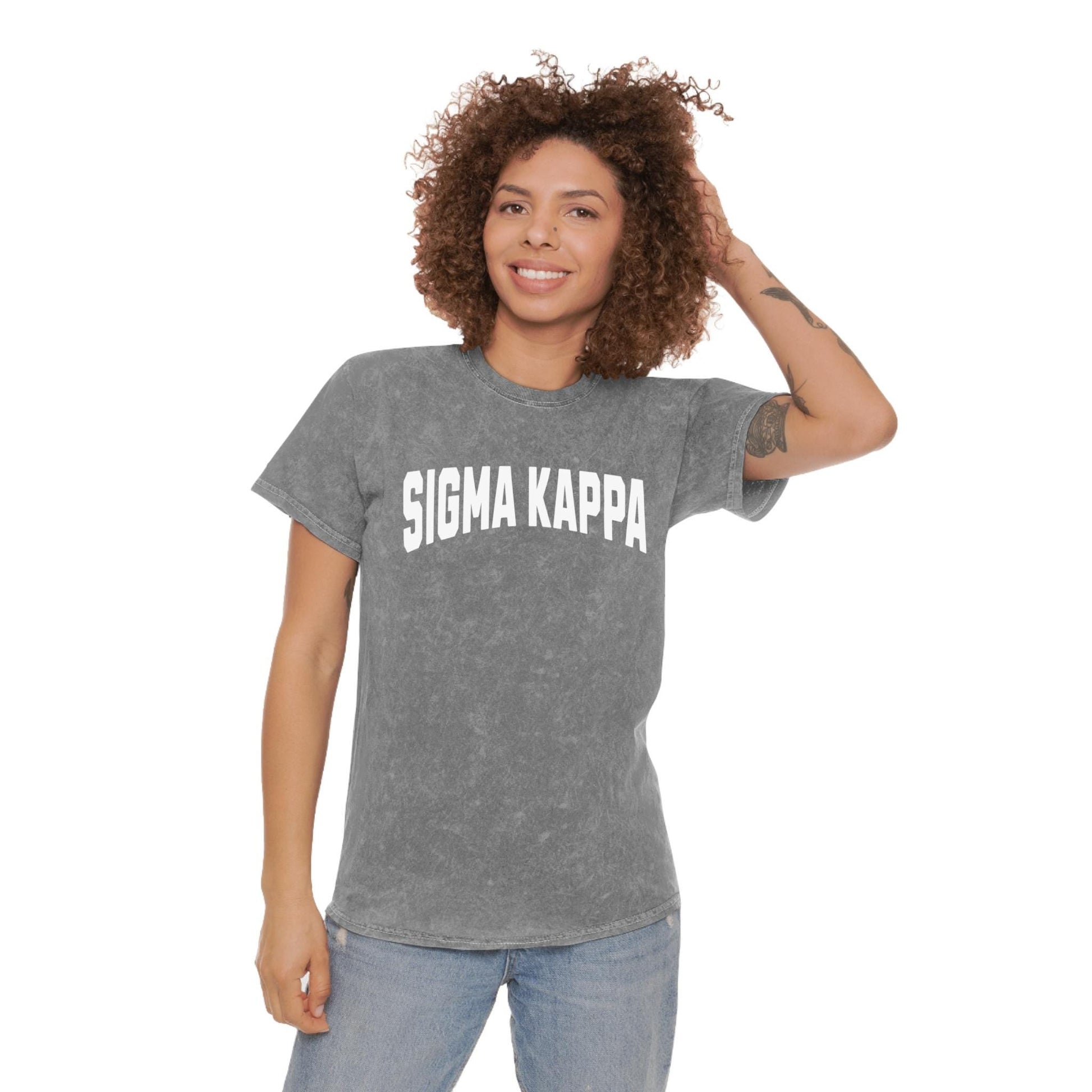 Sigma Kappa Mineral Wash T-shirt - Ivy Society
