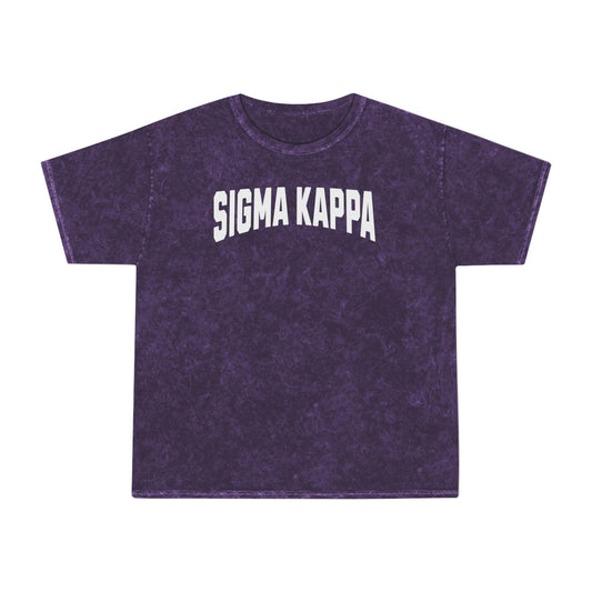 Sigma Kappa Mineral Wash T-shirt - Ivy Society