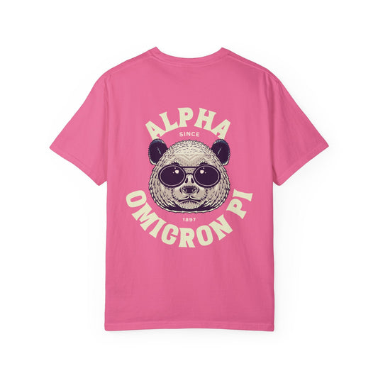 Alpha Omicron Pi Panda T-shirt - Ivy Society