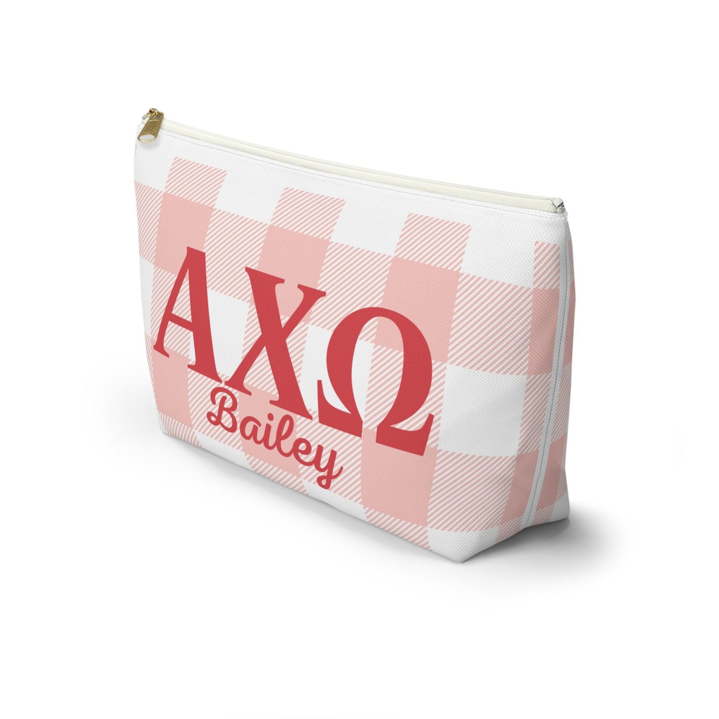 Alpha Chi Omega Personalized Makeup Bag - Ivy Society