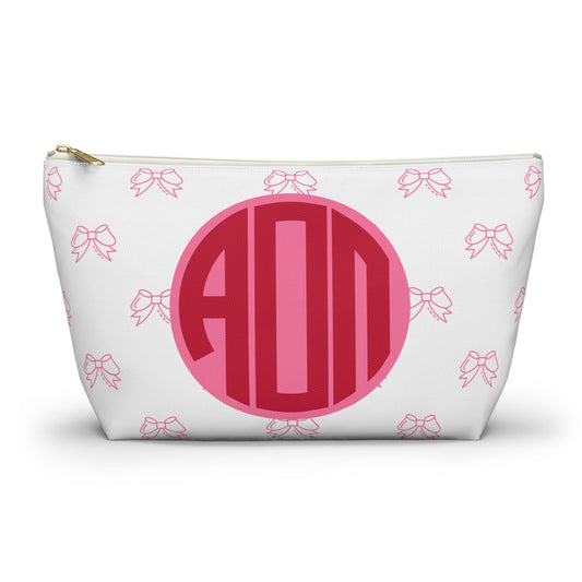 Alpha Omicron Pi Bow Makeup Bag - Ivy Society