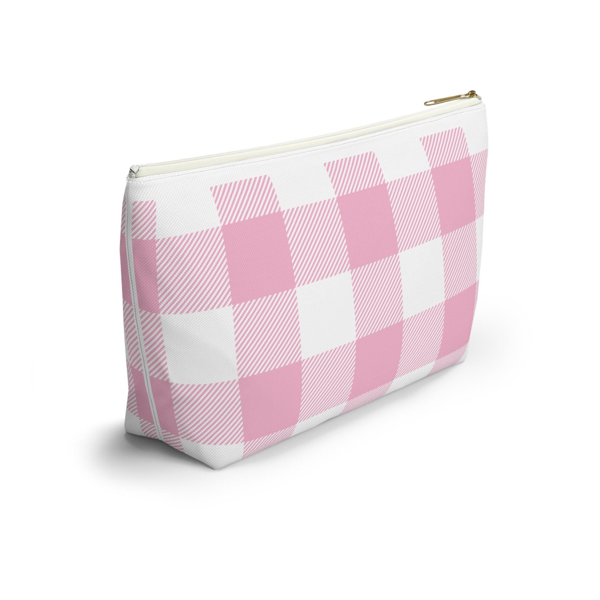 Alpha Xi Delta Personalized Checkered Makeup Bag - Ivy Society