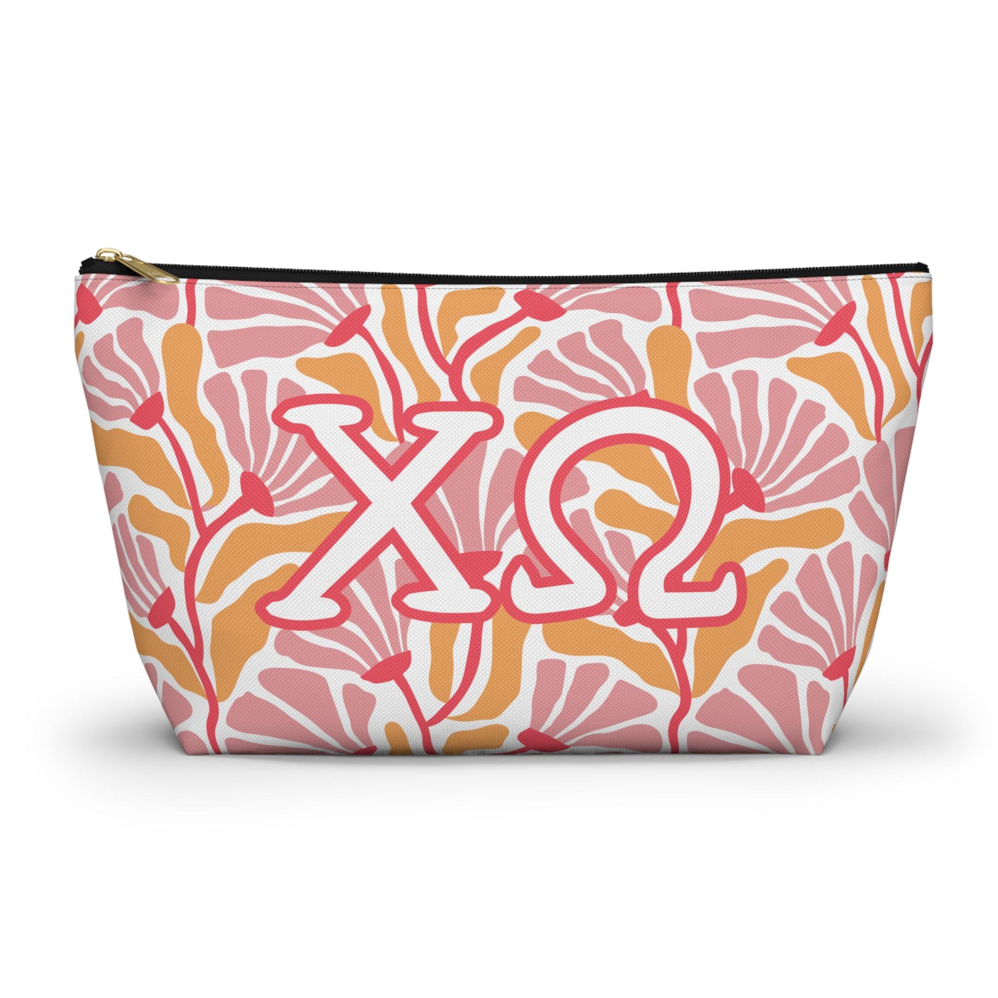 Chi Omega Floral Makeup Bag - Ivy Society