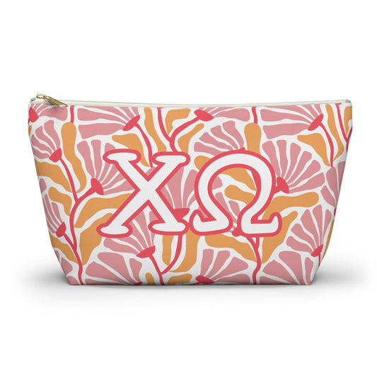 Chi Omega Floral Makeup Bag - Ivy Society