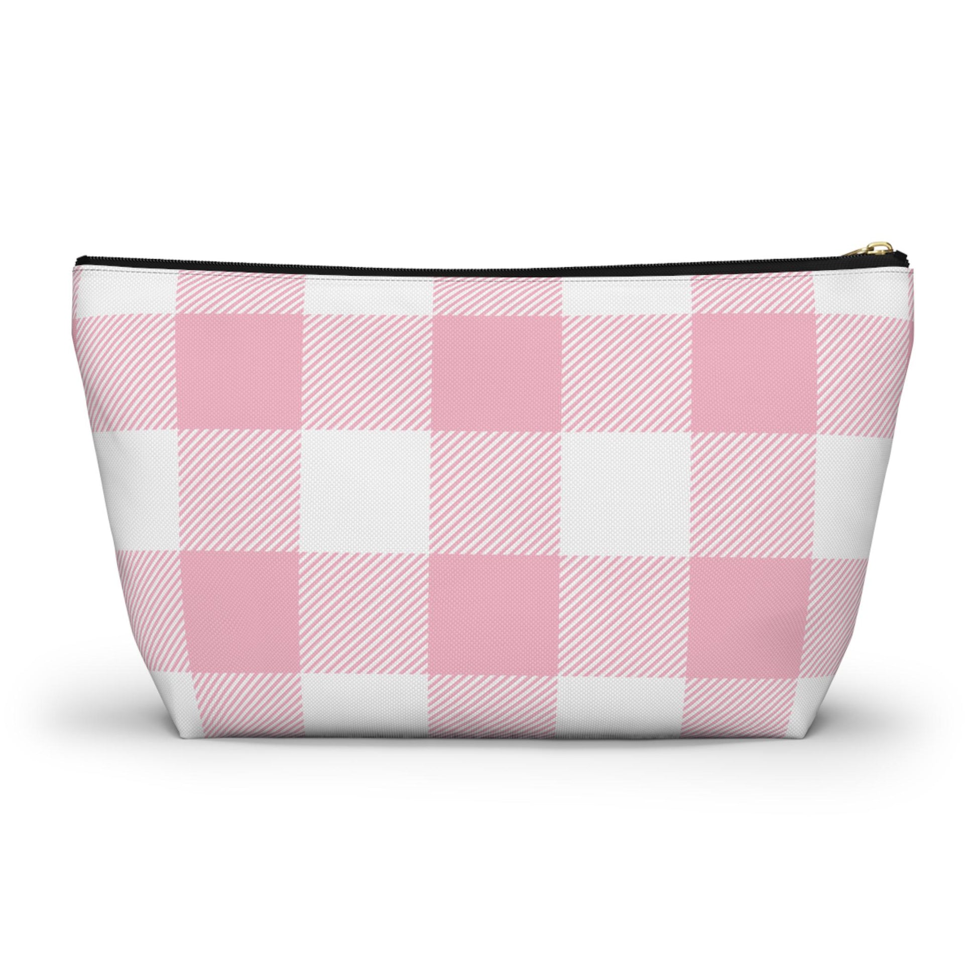 Delta Gamma Personalized Checkered Makeup Bag - Ivy Society