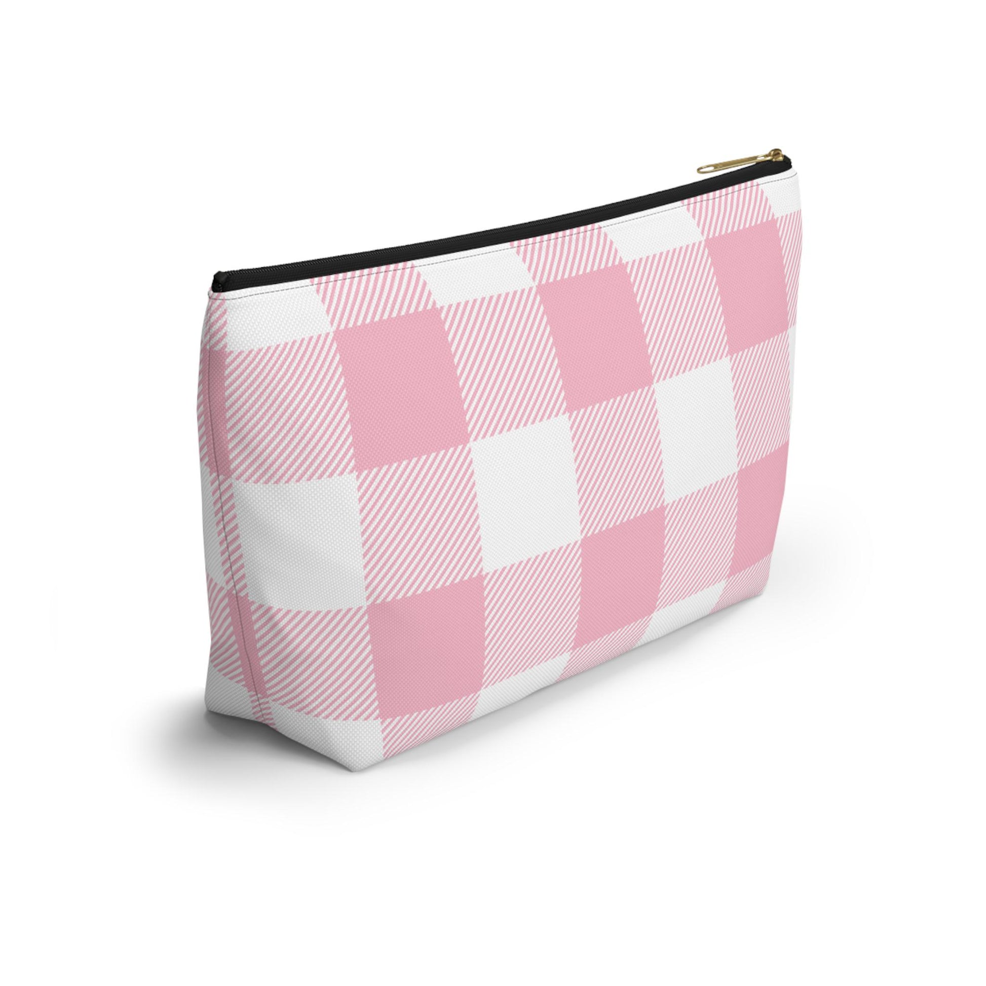 Delta Gamma Personalized Checkered Makeup Bag - Ivy Society