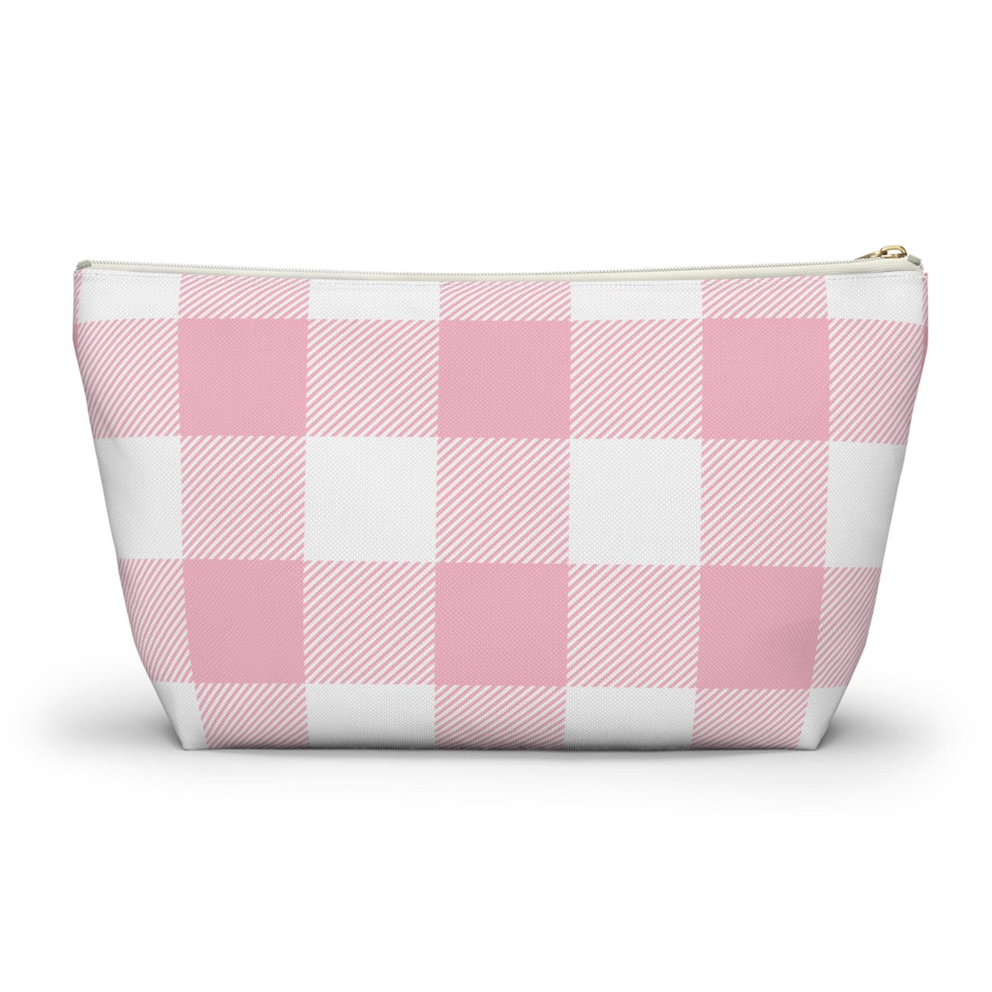 Delta Gamma Personalized Checkered Makeup Bag - Ivy Society
