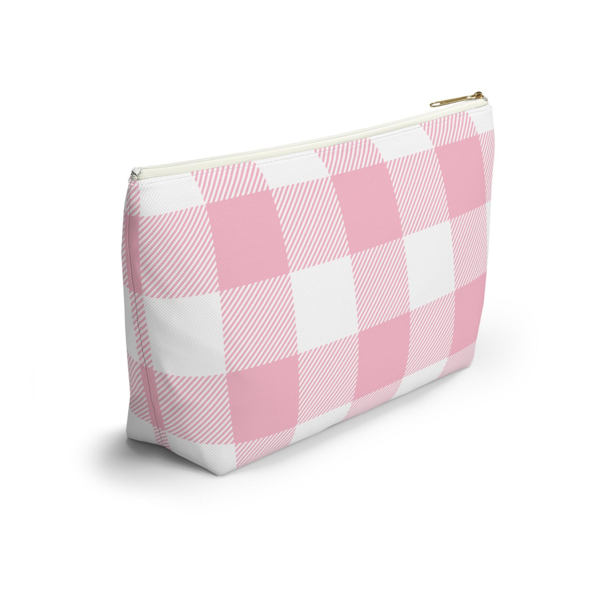 Delta Gamma Personalized Checkered Makeup Bag - Ivy Society