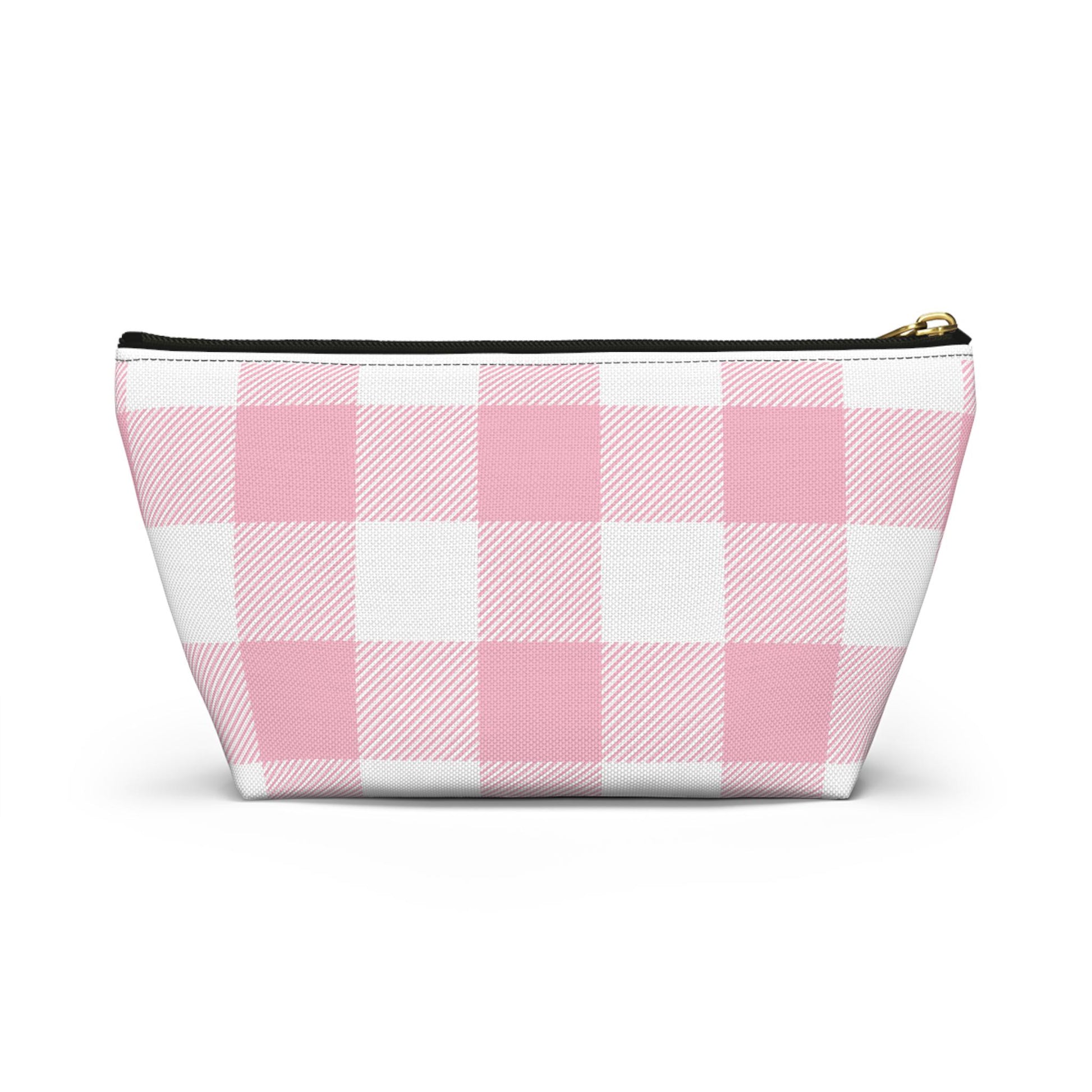 Delta Gamma Personalized Checkered Makeup Bag - Ivy Society