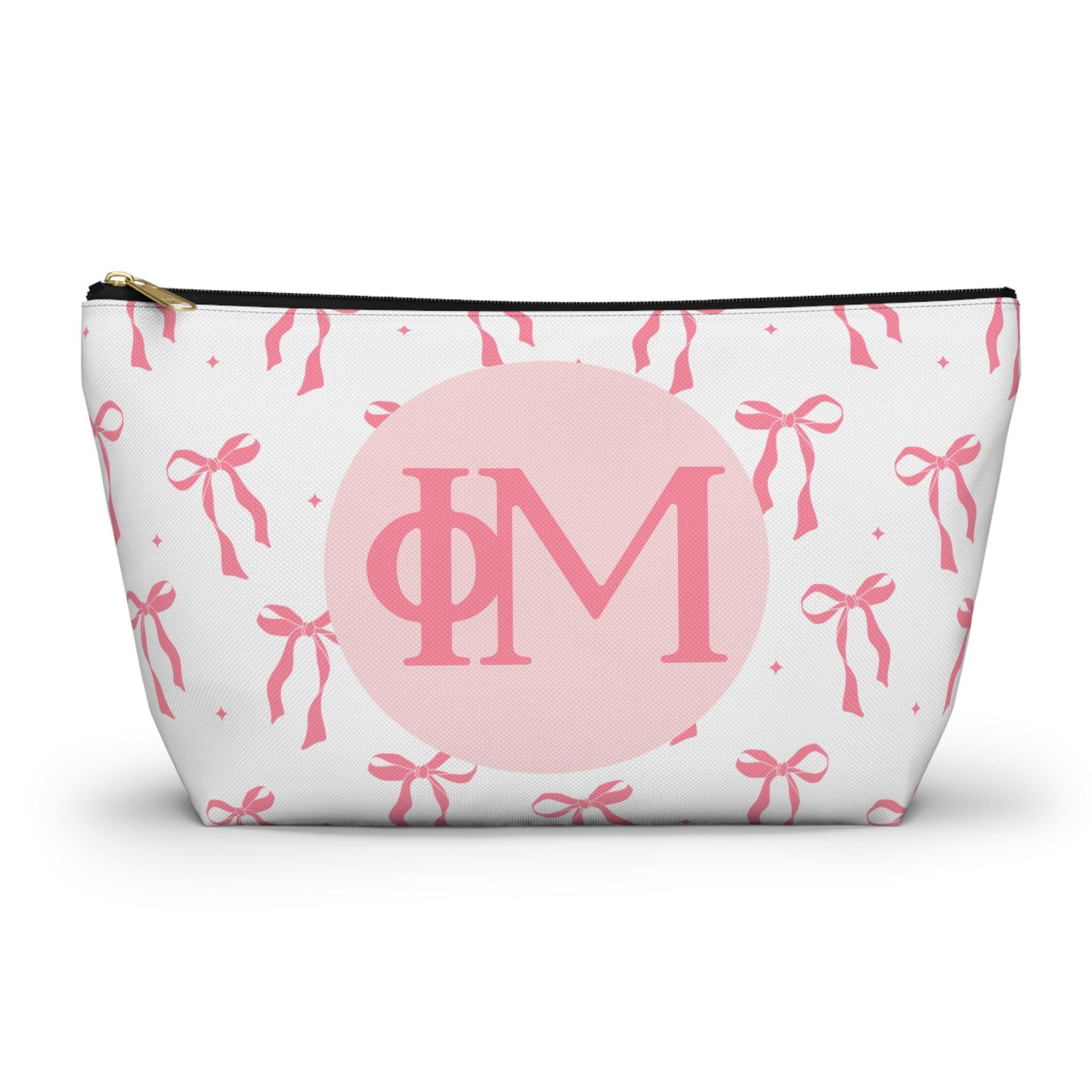 Phi Mu Bow Makeup Bag - Ivy Society