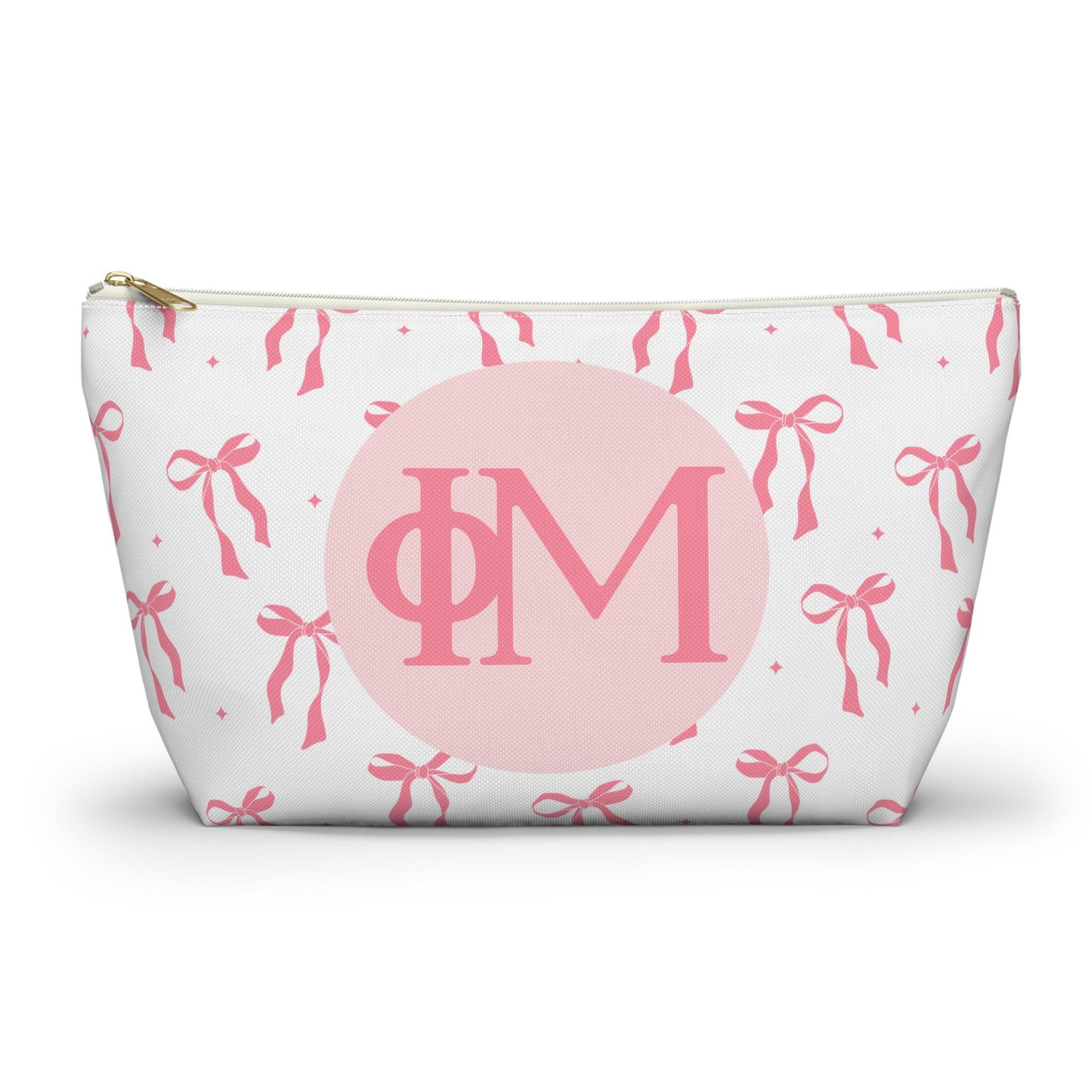 Phi Mu Bow Makeup Bag - Ivy Society