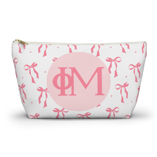 Phi Mu Bow Makeup Bag - Ivy Society