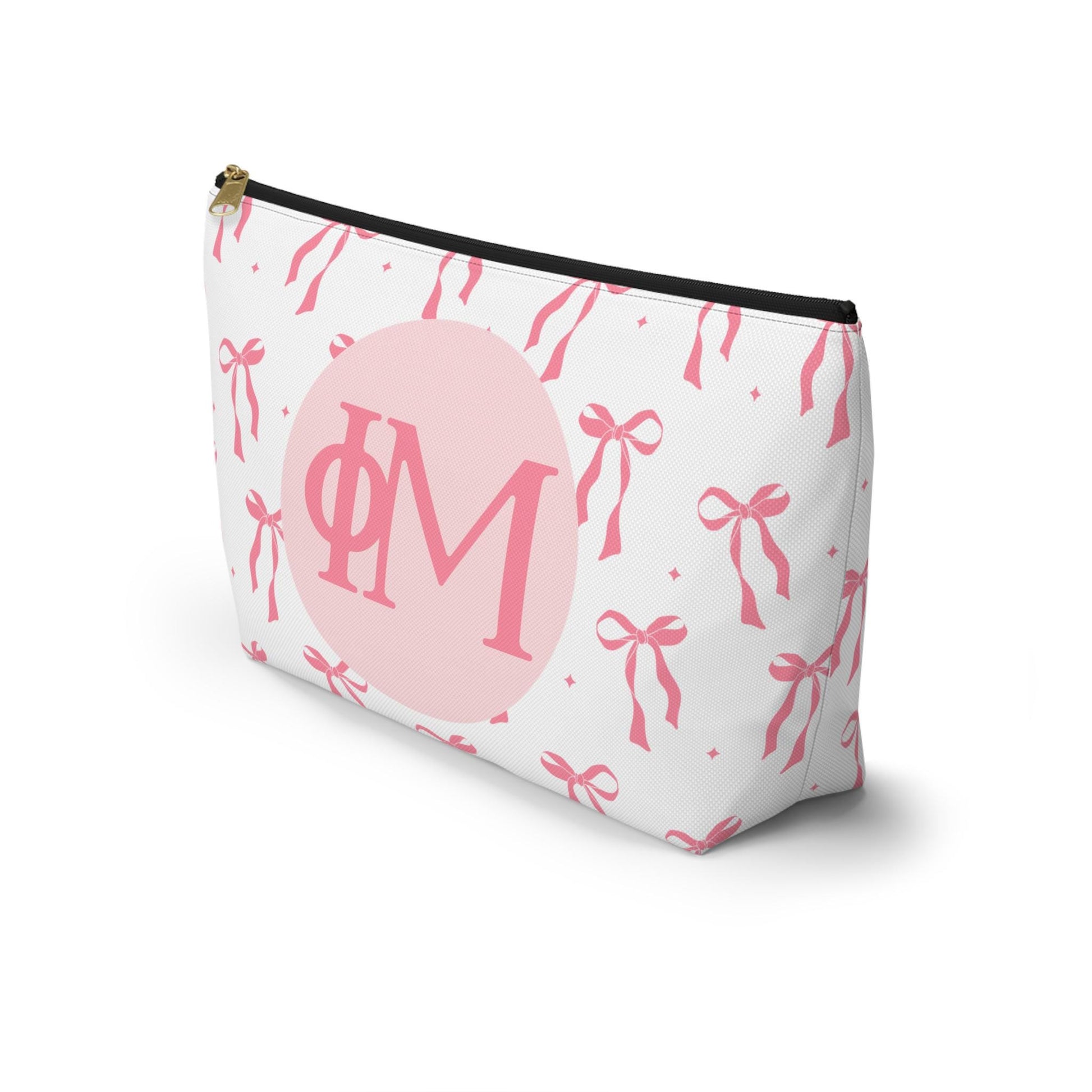 Phi Mu Bow Makeup Bag - Ivy Society