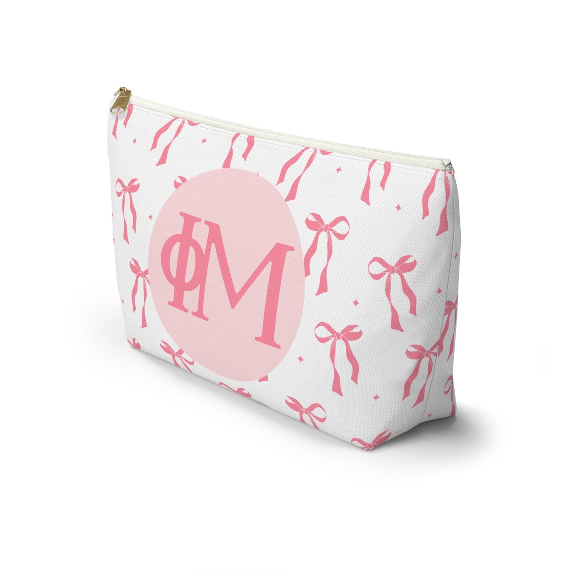 Phi Mu Bow Makeup Bag - Ivy Society