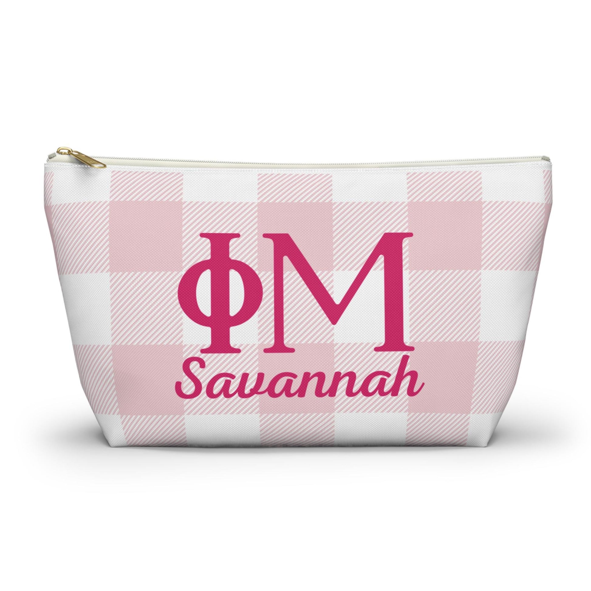 Phi Mu Personalized Makeup Bag - Ivy Society