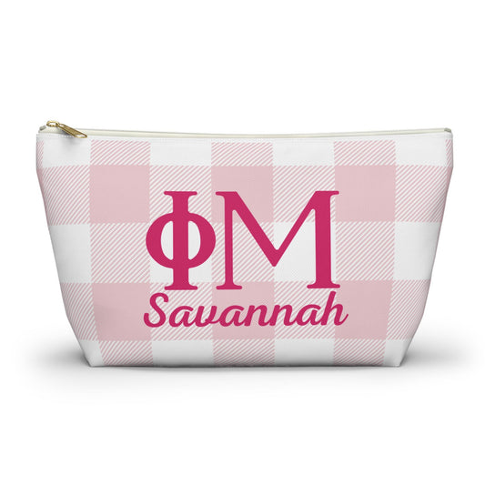 Phi Mu Personalized Makeup Bag - Ivy Society