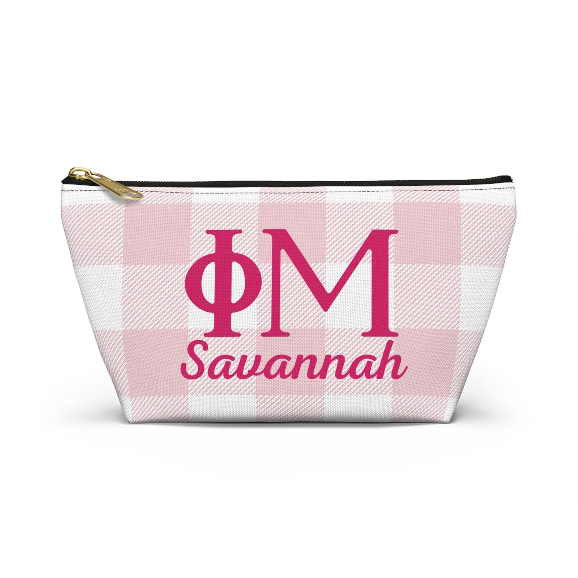 Phi Mu Personalized Makeup Bag - Ivy Society