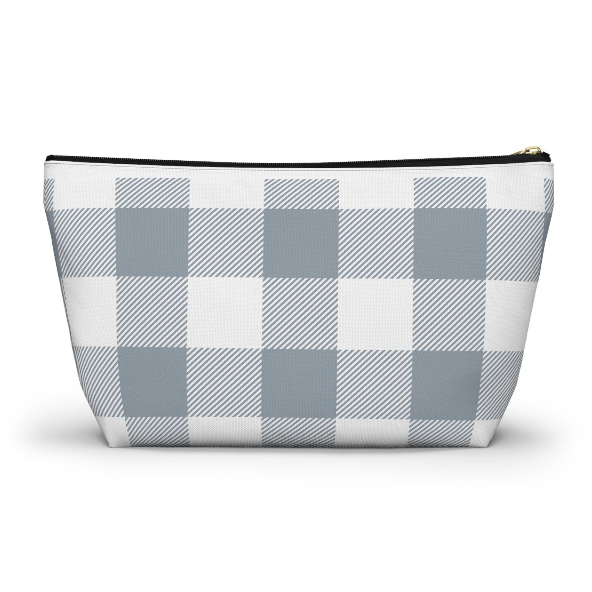 Tri Delta Personalized Checkered Makeup Bag - Ivy Society
