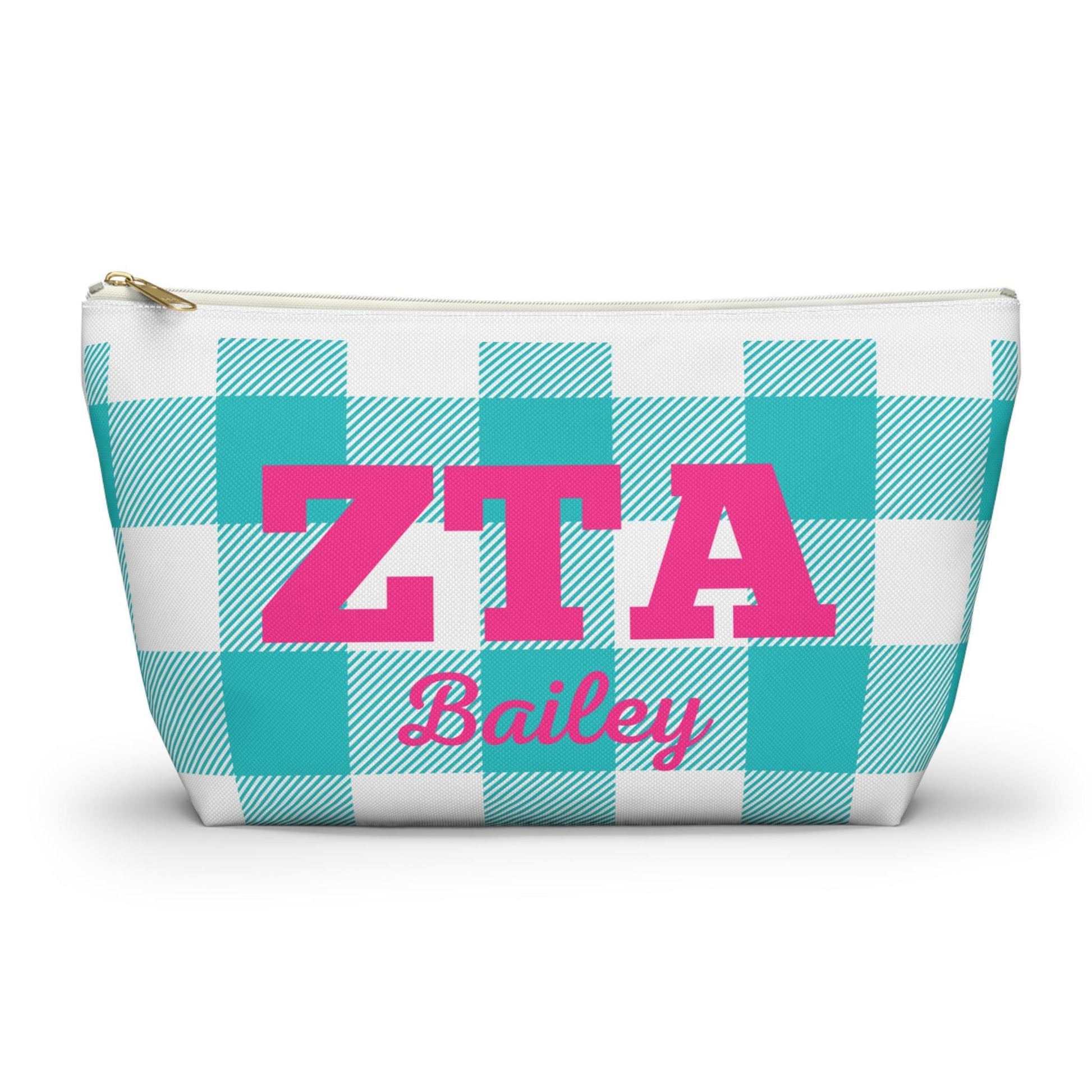 Zeta Tau Alpha Personalized Makeup Bag - Ivy Society