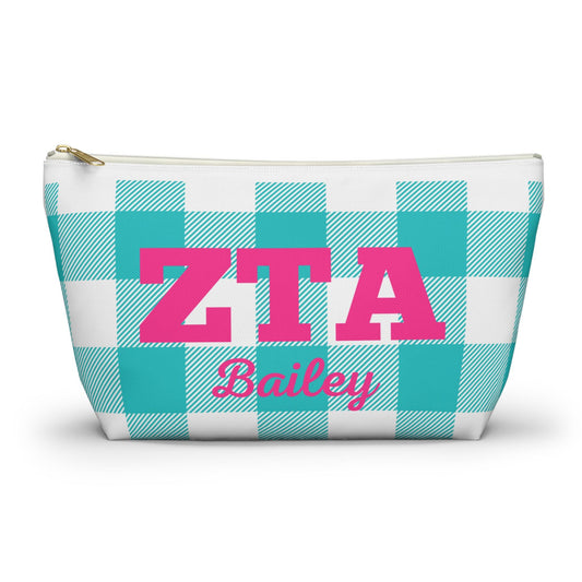 Zeta Tau Alpha Personalized Makeup Bag - Ivy Society