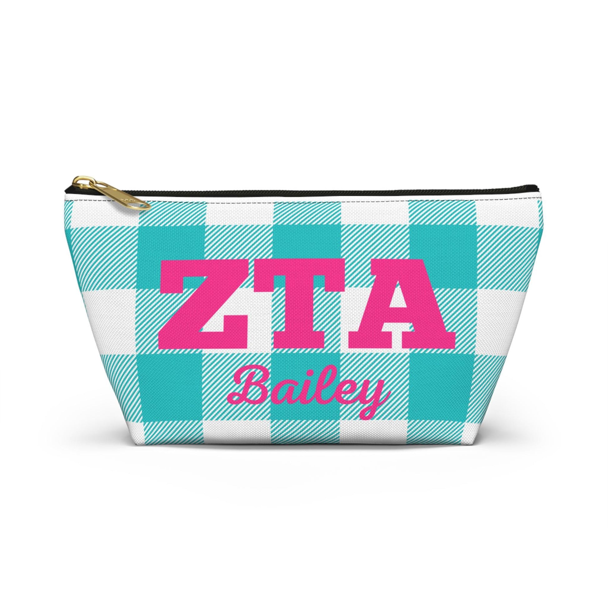 Zeta Tau Alpha Personalized Makeup Bag - Ivy Society