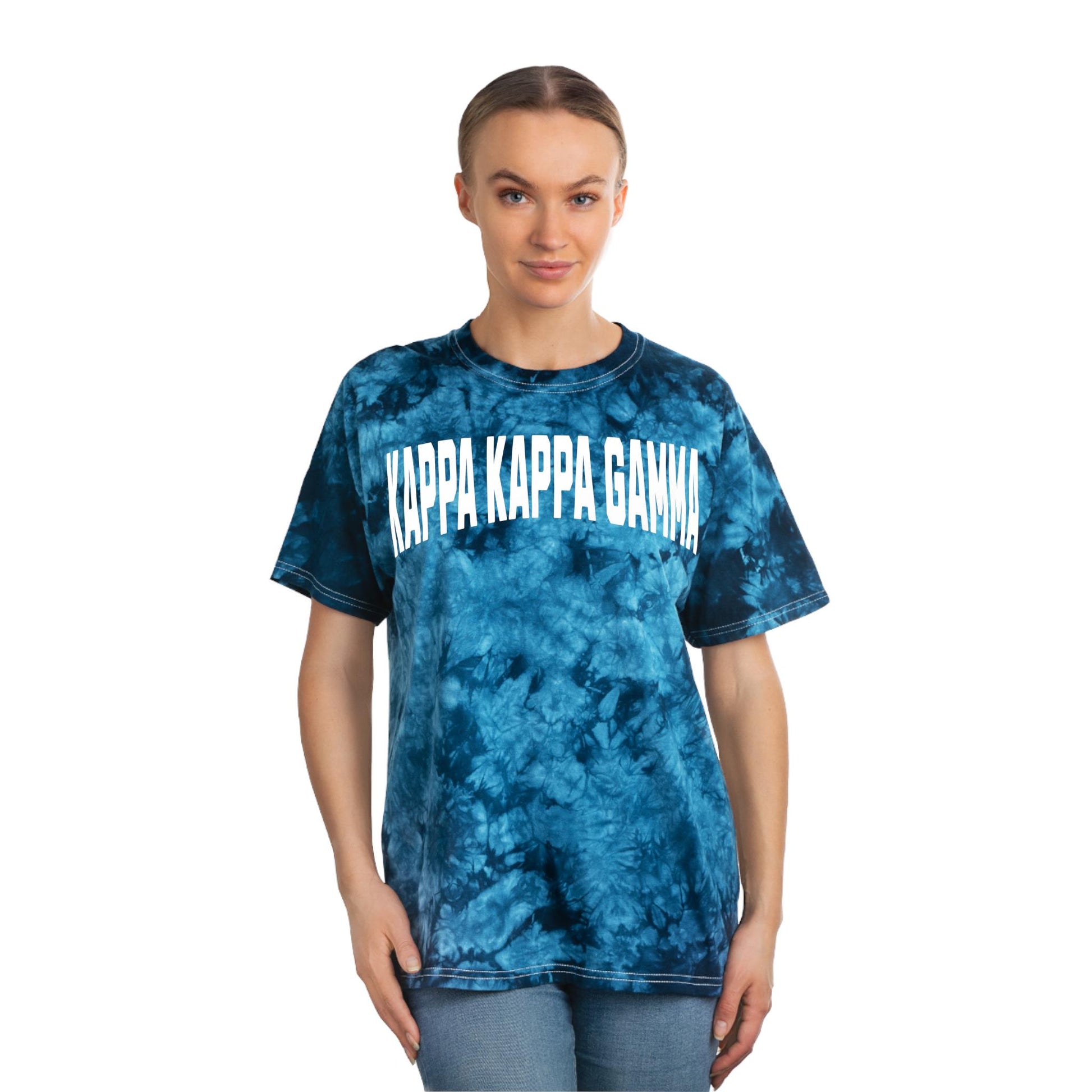 Kappa Kappa Gamma Black and Blue Tie-Dye Tee - Ivy Society