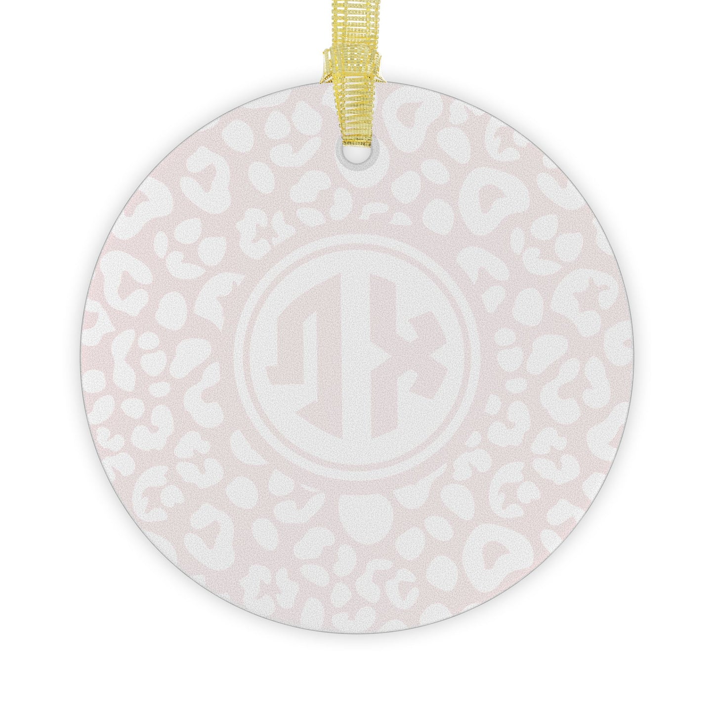 Chi Omega Leopard Glass Ornament - Ivy Society