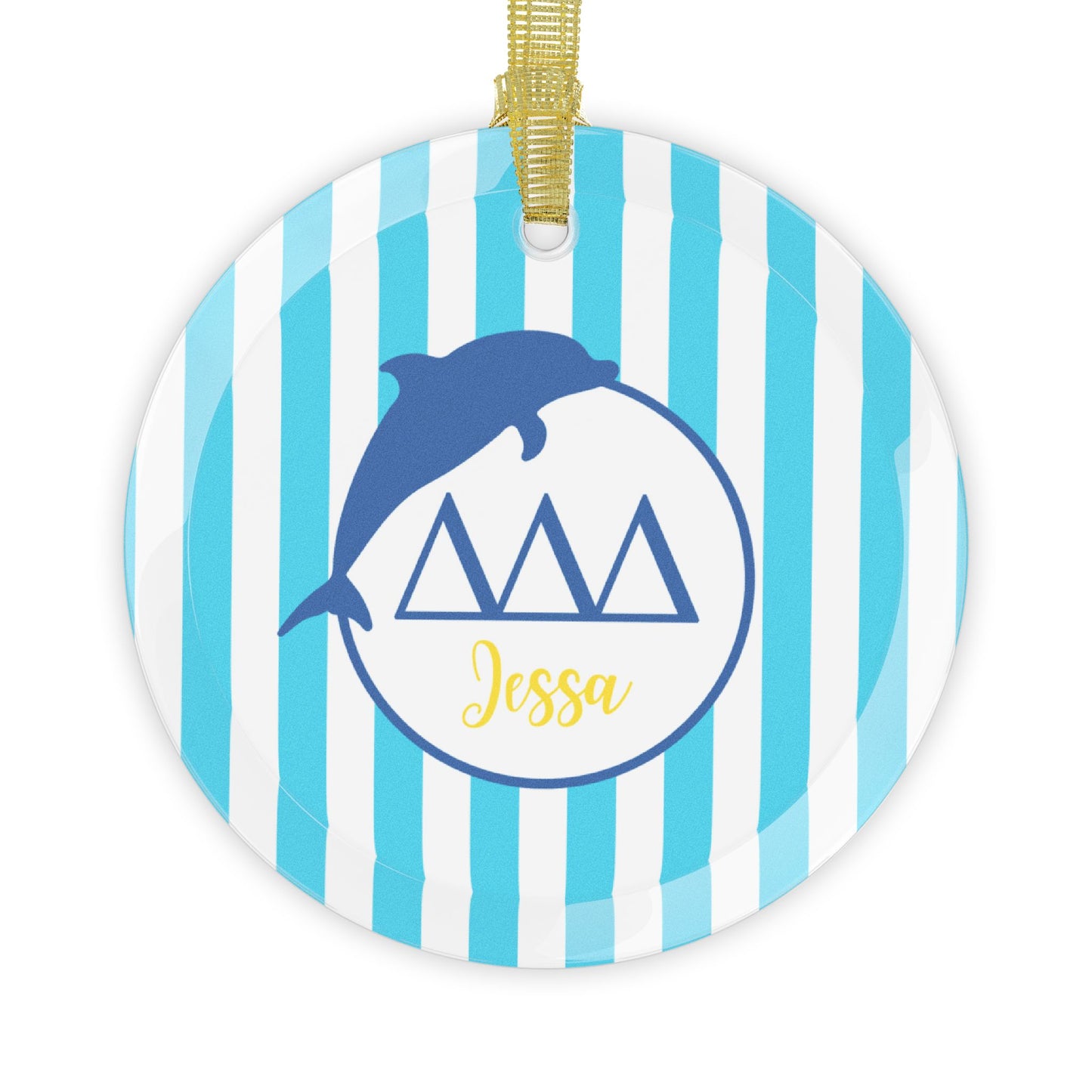 Tri Delta Personalized Ornament - Ivy Society