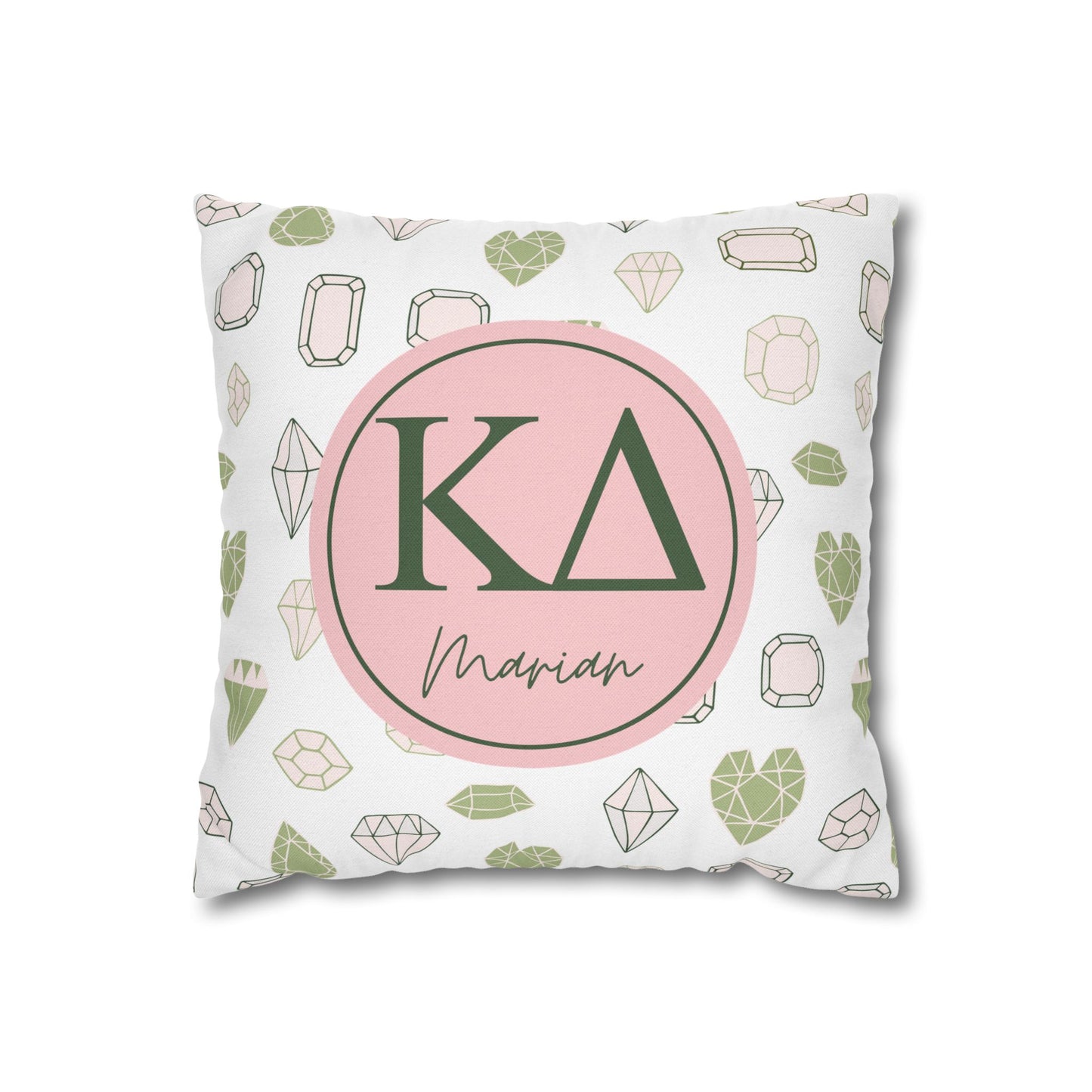 Kappa Delta Personalized Throw Pillow Cover - Ivy Society