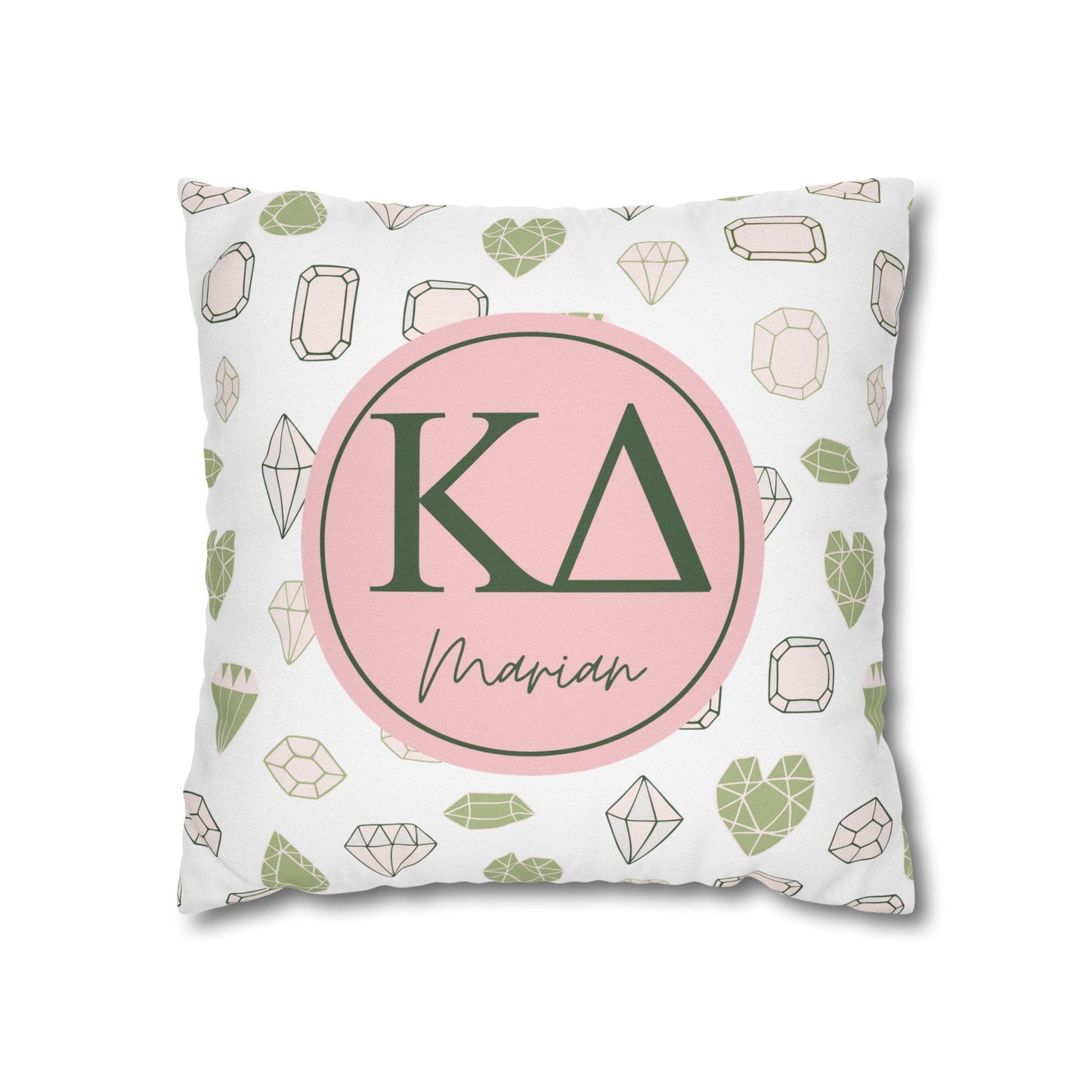 Kappa Delta Personalized Throw Pillow Cover - Ivy Society