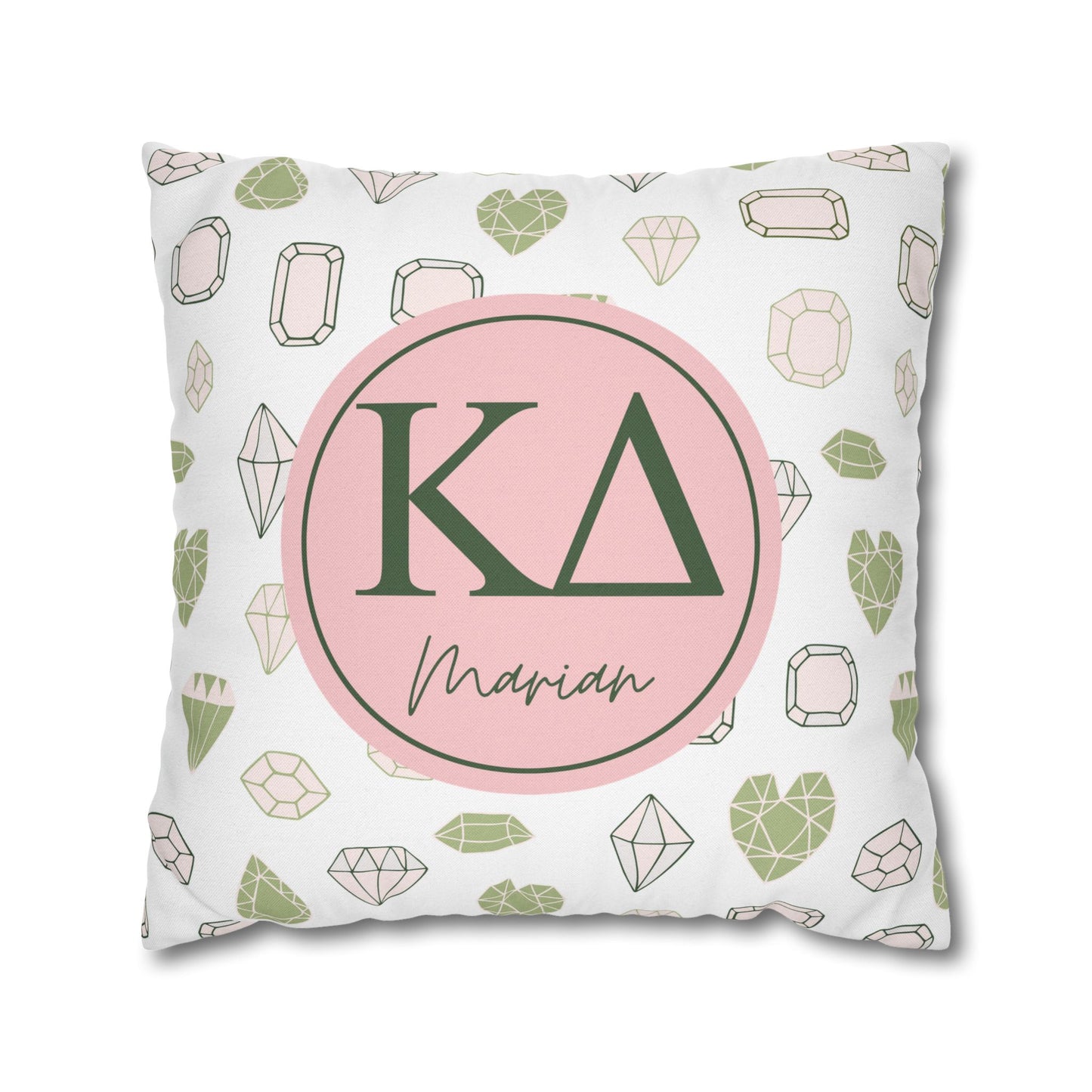 Kappa Delta Personalized Throw Pillow Cover - Ivy Society