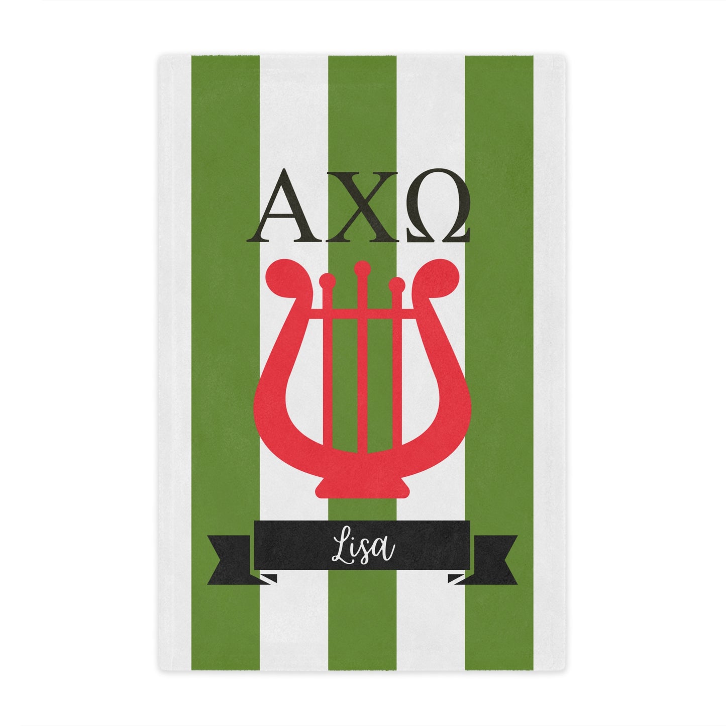 Alpha Chi Omega Personalized Lyre Blanket - Ivy Society