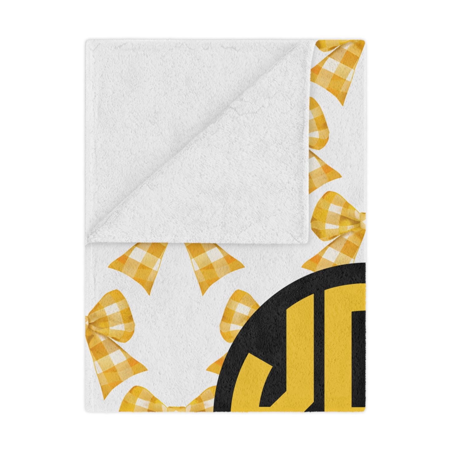 Kappa Alpha Theta Personalized Monogram Bow Blanket - Ivy Society