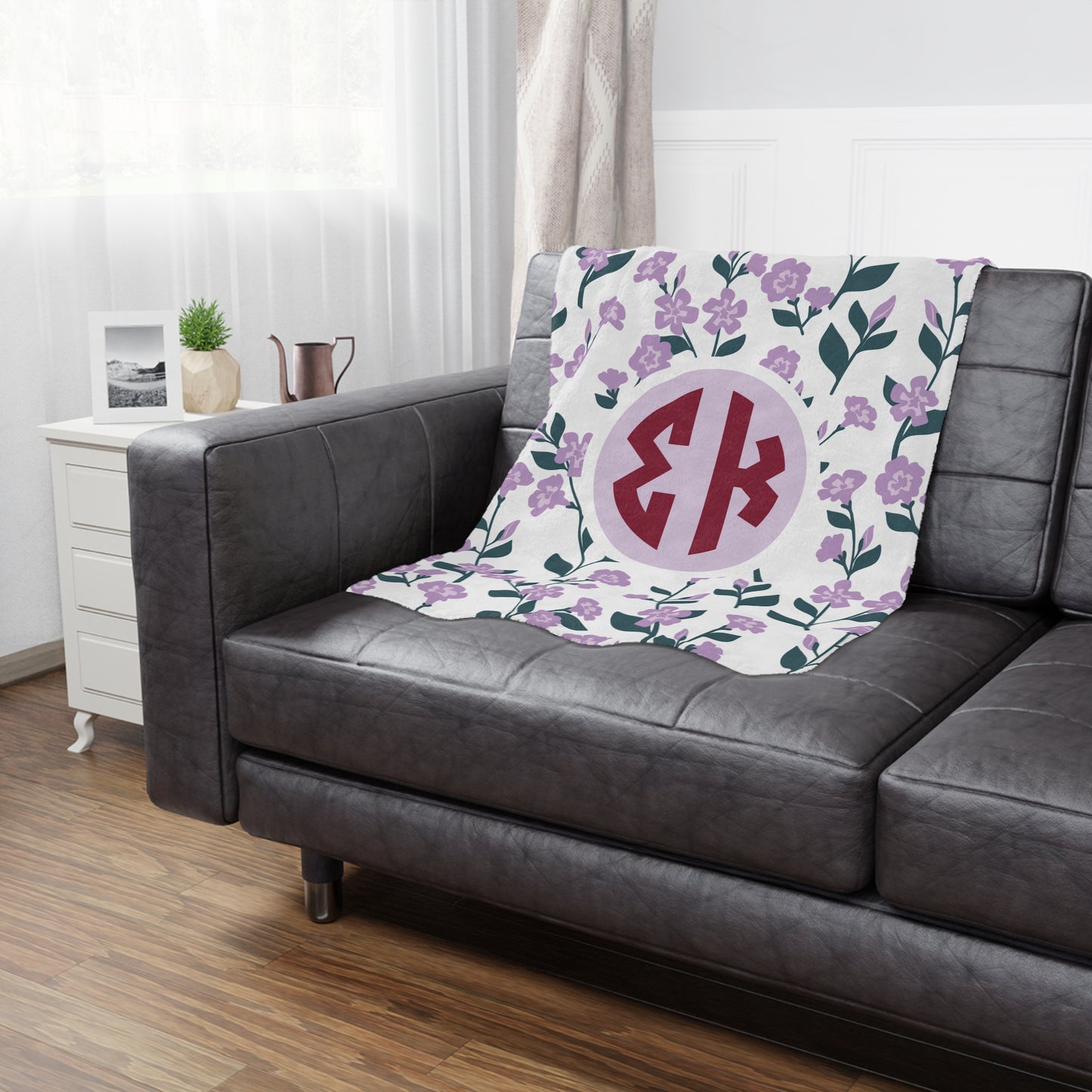 Sigma Kappa Floral Blanket - Ivy Society