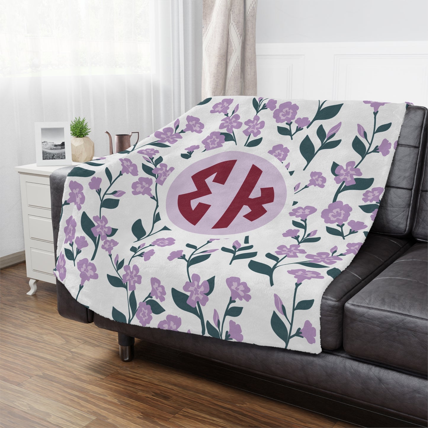 Sigma Kappa Floral Blanket - Ivy Society