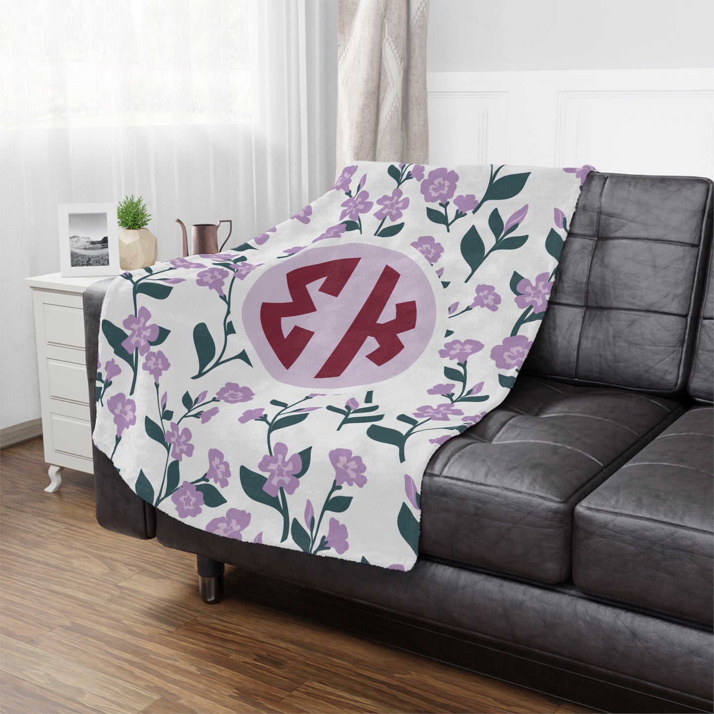 Sigma Kappa Floral Blanket - Ivy Society