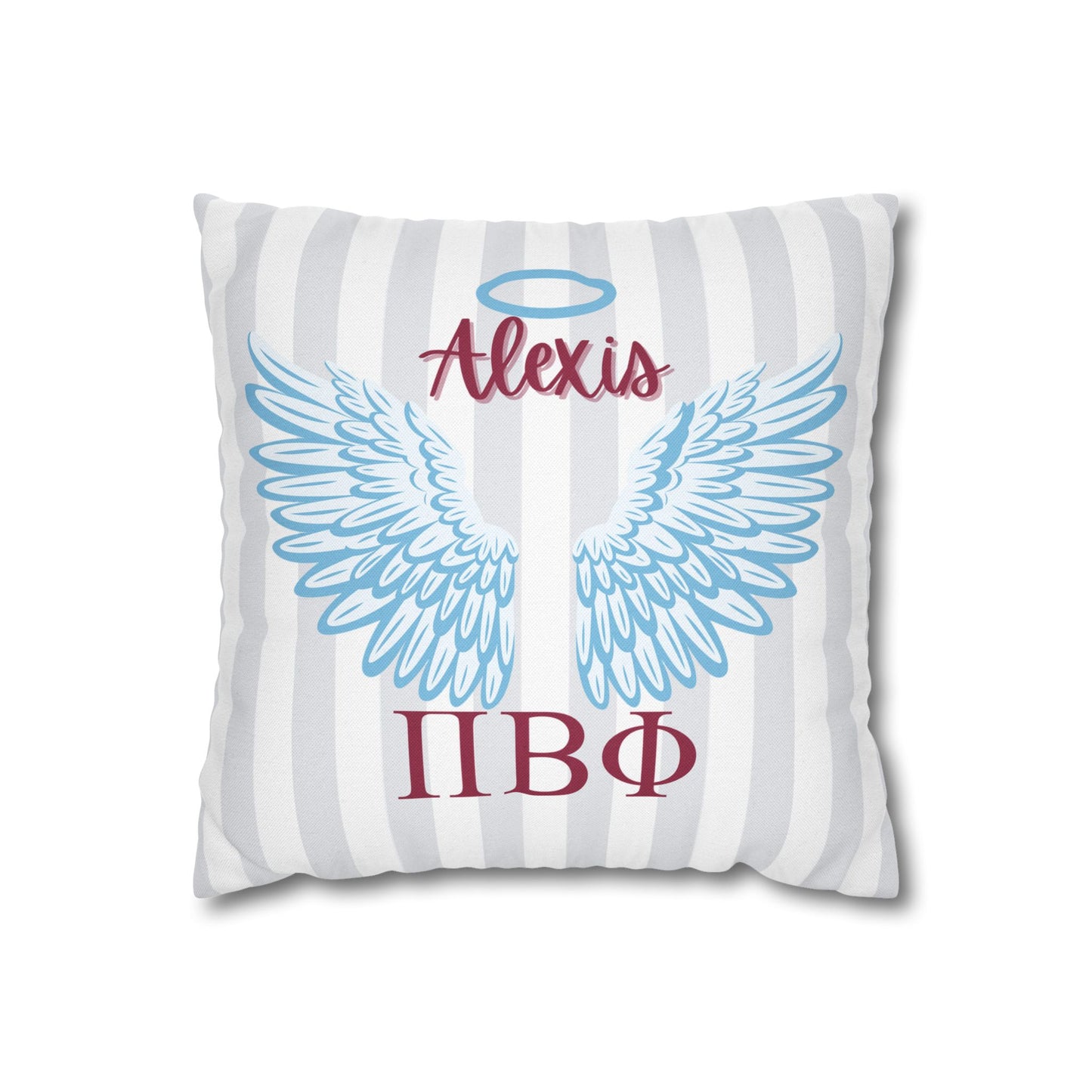 Pi Beta Phi Personalized Throw Pillow Cover - Ivy Society