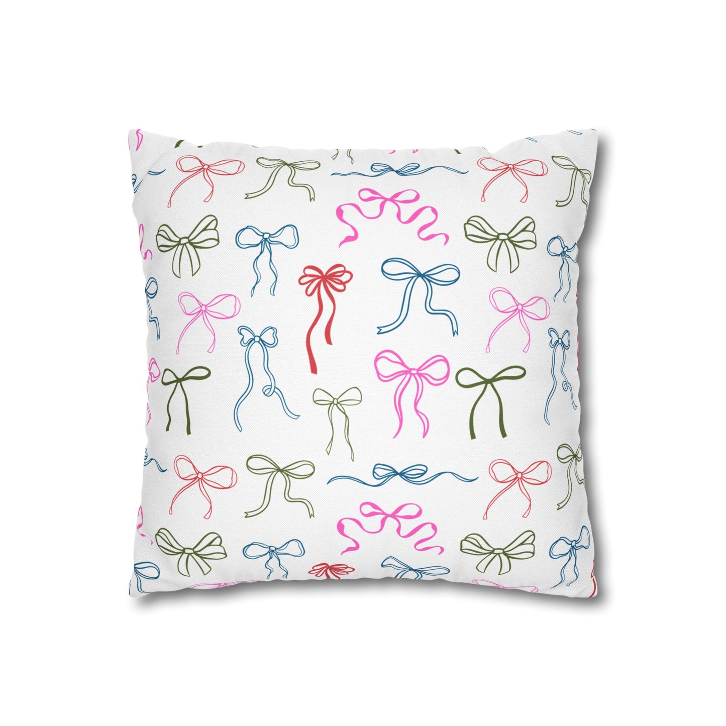 Alpha Chi Omega Personalized Bow Throw Pillow Cover - Ivy Society