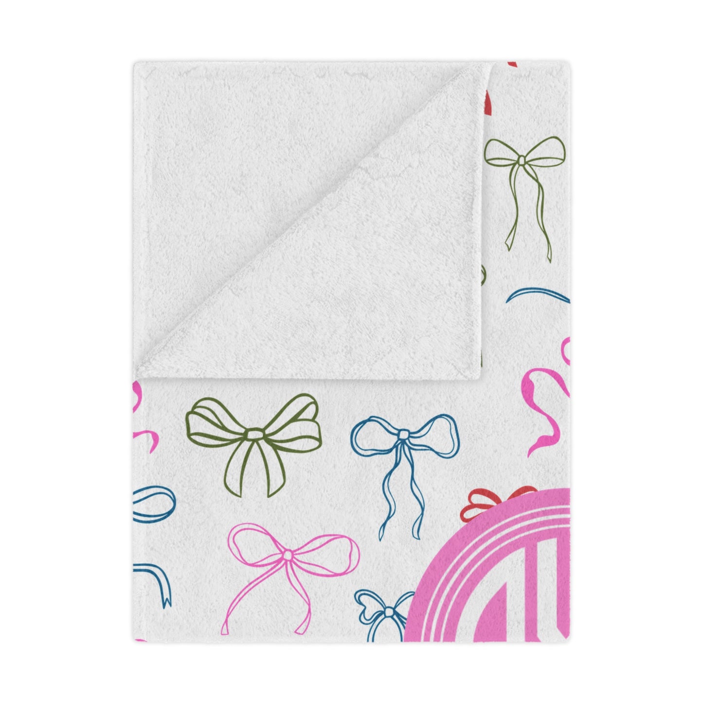 Alpha Chi Omega Personalized Bow Blanket - Ivy Society